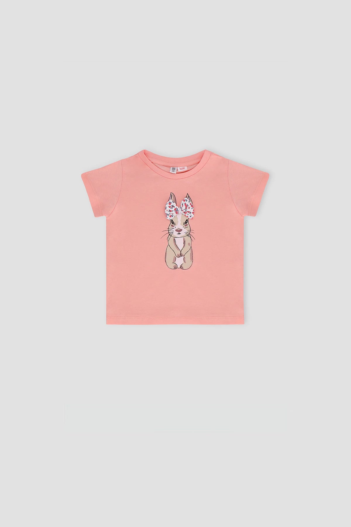 Graphic T-Shirt For Baby Girl - Peach