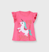 Graphic T-Shirt For Baby Girl - Pink - MEME