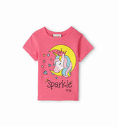 Graphic T-Shirt For Baby Girl - Pink - MEME