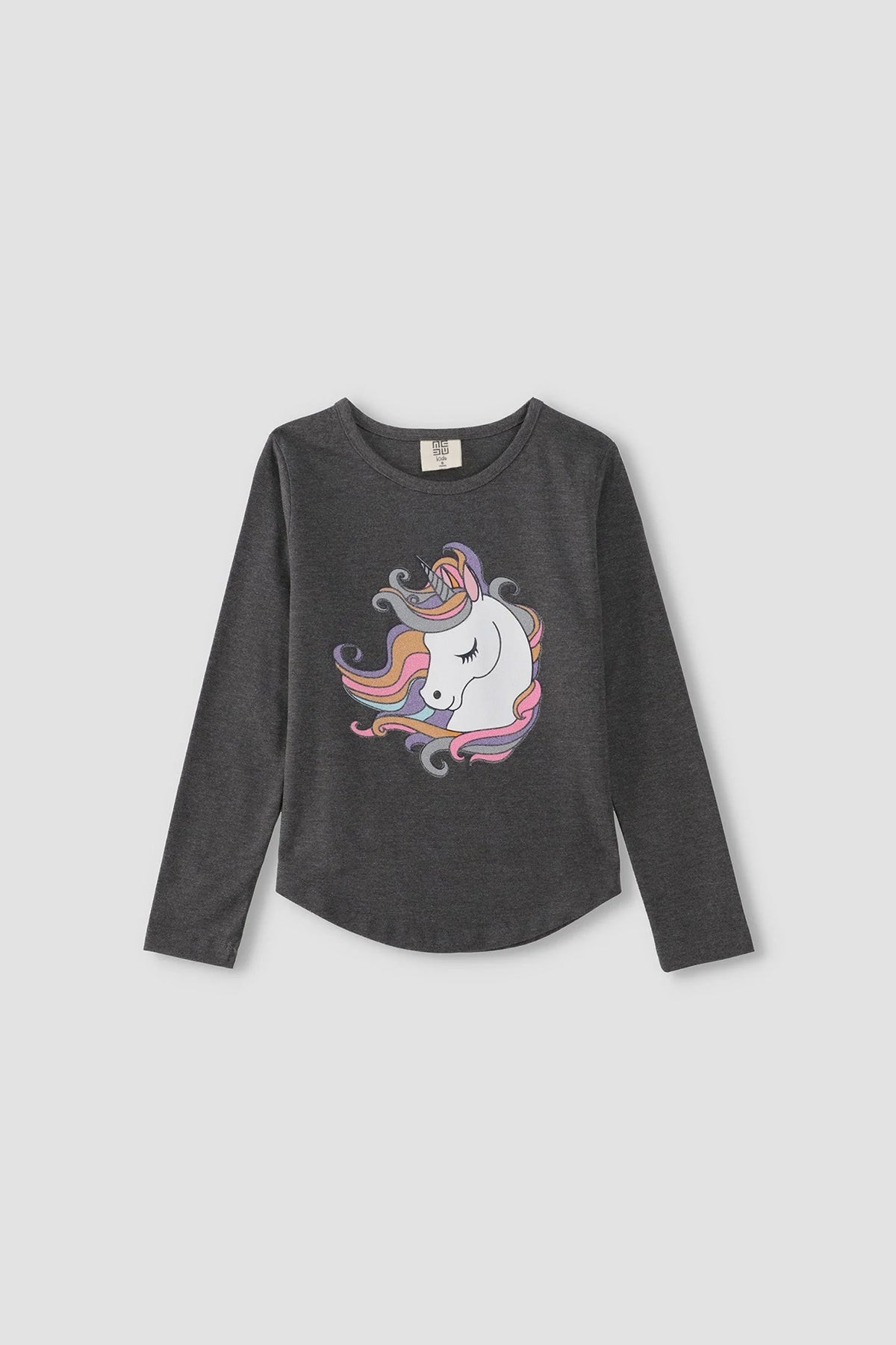 Graphic T-Shirt For Girl - Anthra Melange