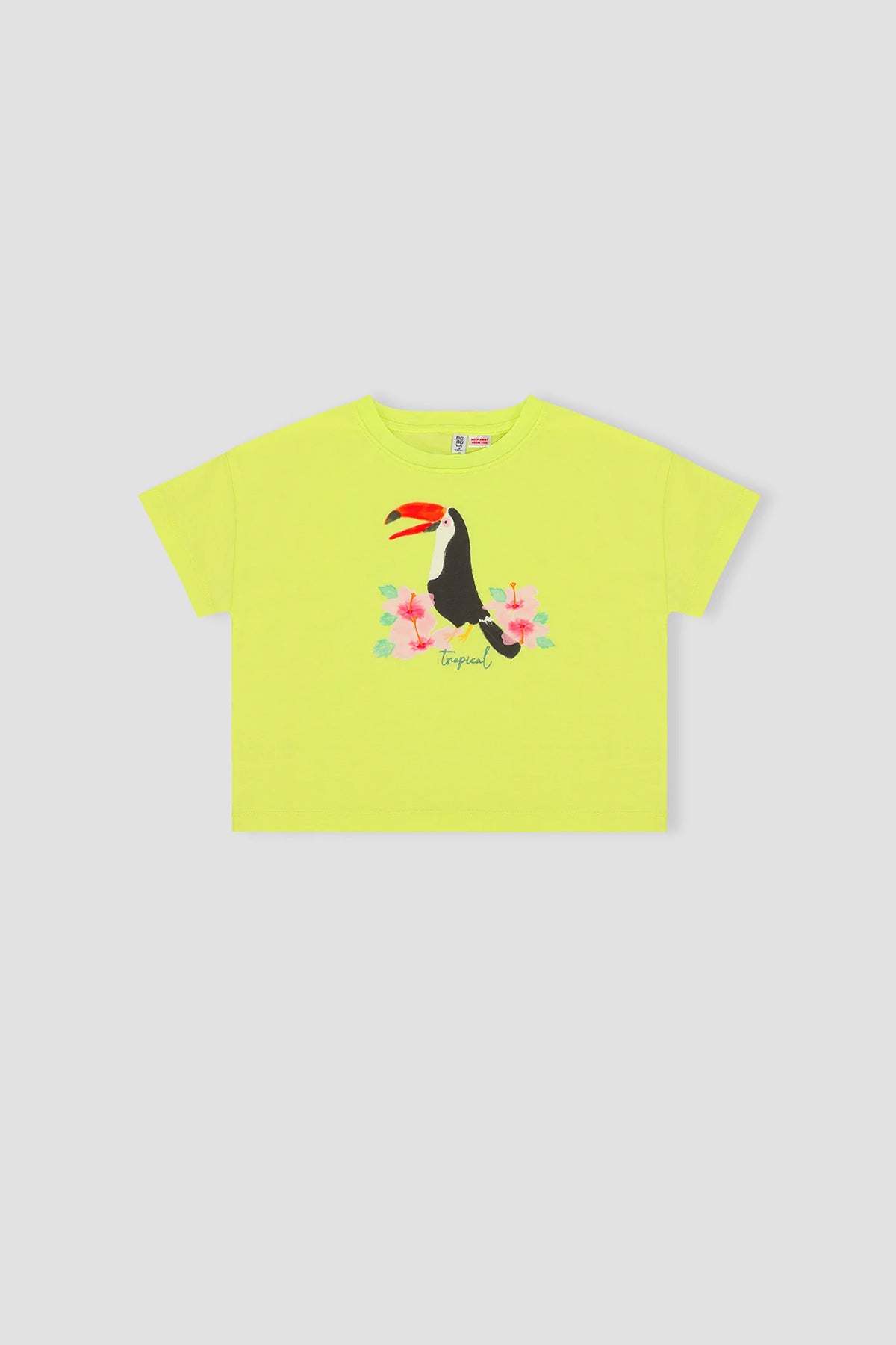 Graphic T-Shirt For Girl - Lime