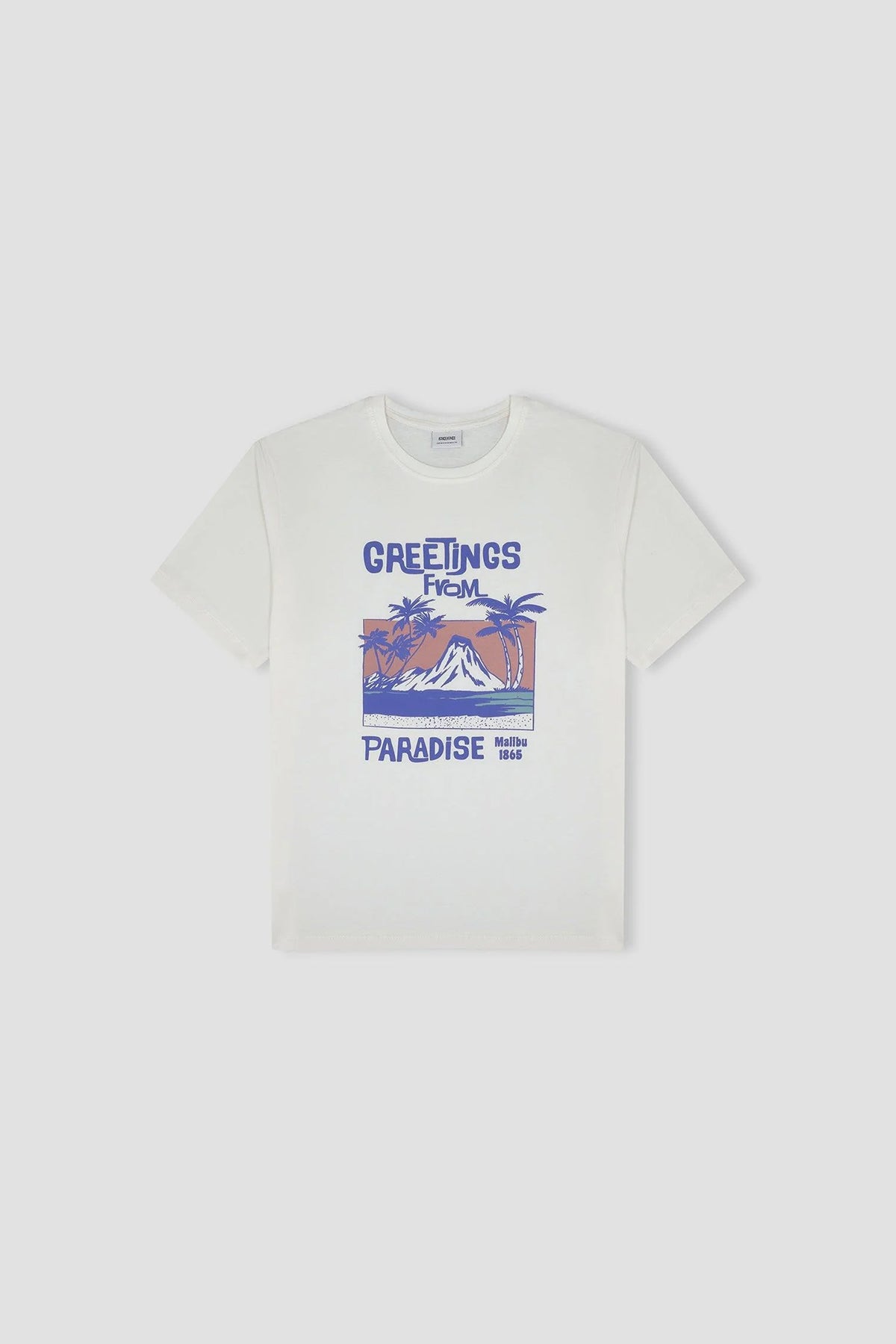 Graphic T-Shirt For Men - Ecru