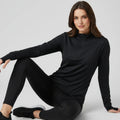 Half-Zip Activewear Top For Women - Anthracite - MEME