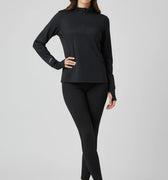 Half-Zip Activewear Top For Women - Anthracite - MEME