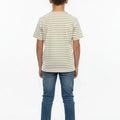 Striped Button Neck T-Shirt for Boys - Verde - MEME