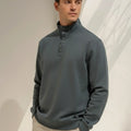 High-Neck Sweatshirt For Men - Green - MEME