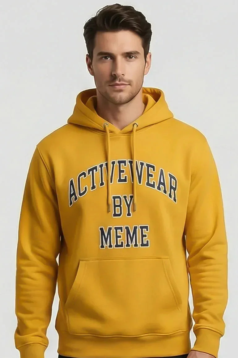 Hoodie for Men - Yellow - MEME