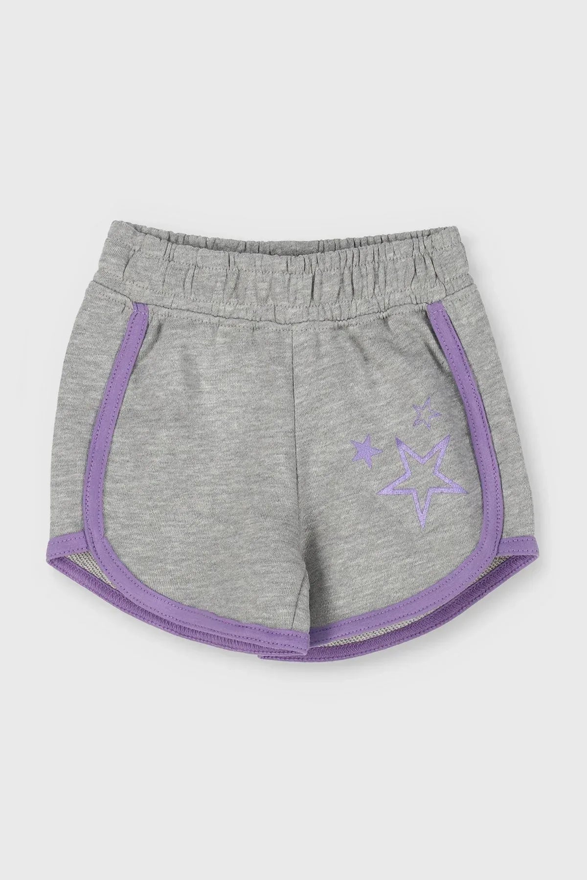 Three Star Short For Baby Boy - Grey - MEME