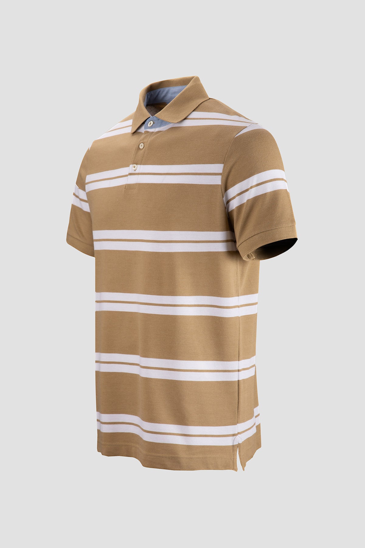 Men Striped Polo