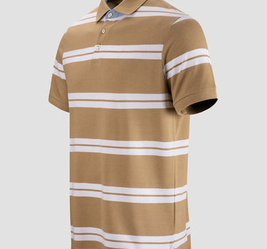 Men Striped Polo 