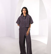 Women Striped Co-Ord Set 