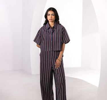 Women Striped Co-Ord Set 