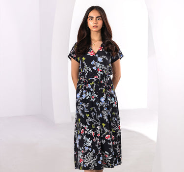 Women Long Printed Dress 