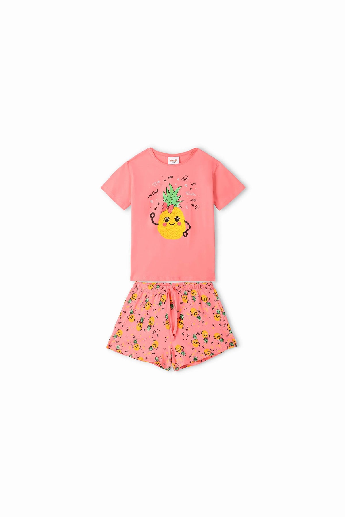 Irma Emoji Suit For Girl - Pink