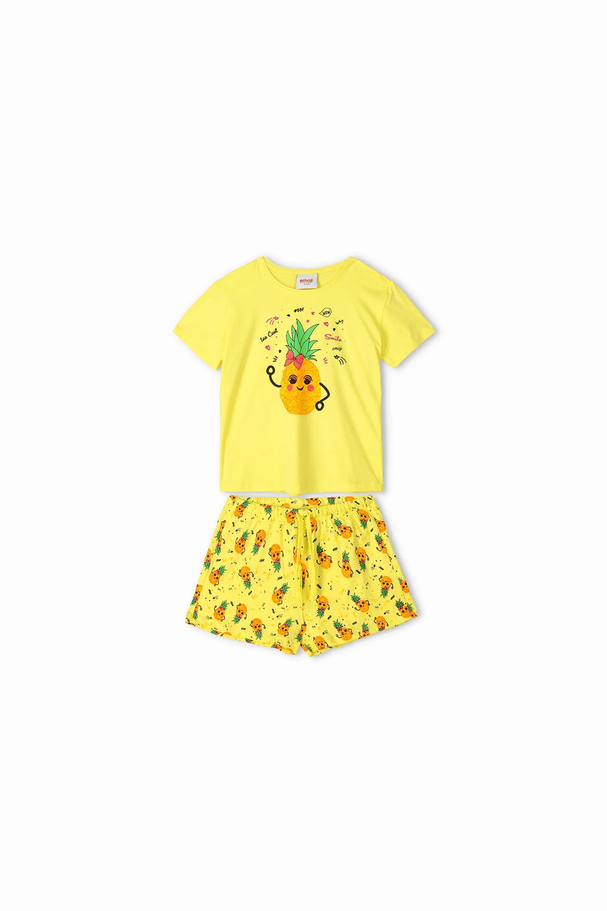 Irma Emoji Suit For Girl - Sunny Yellow