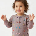 Knit Cardigan For Baby Girl - Lilac - MEME
