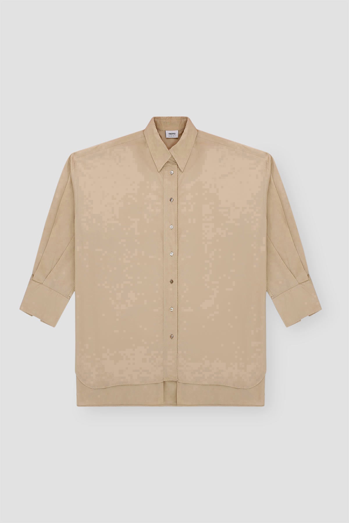 Solid Drop Cut Shirt For Women - Beige