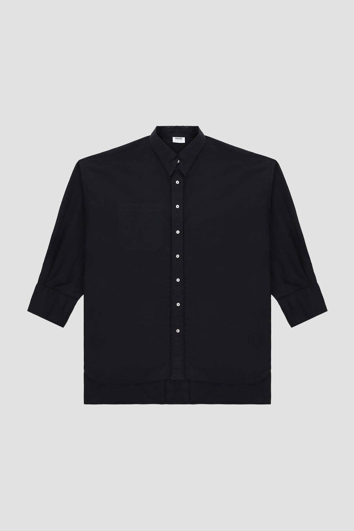 Solid Drop Cut Shirt For Women - Black