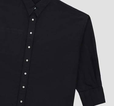 Solid Drop Cut Shirt For Women - Black 