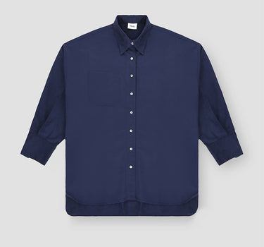 Solid Drop Cut Shirt For Women - Navy 