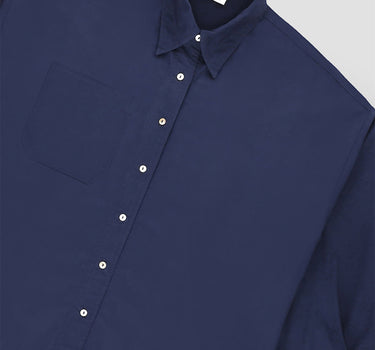 Solid Drop Cut Shirt For Women - Navy 