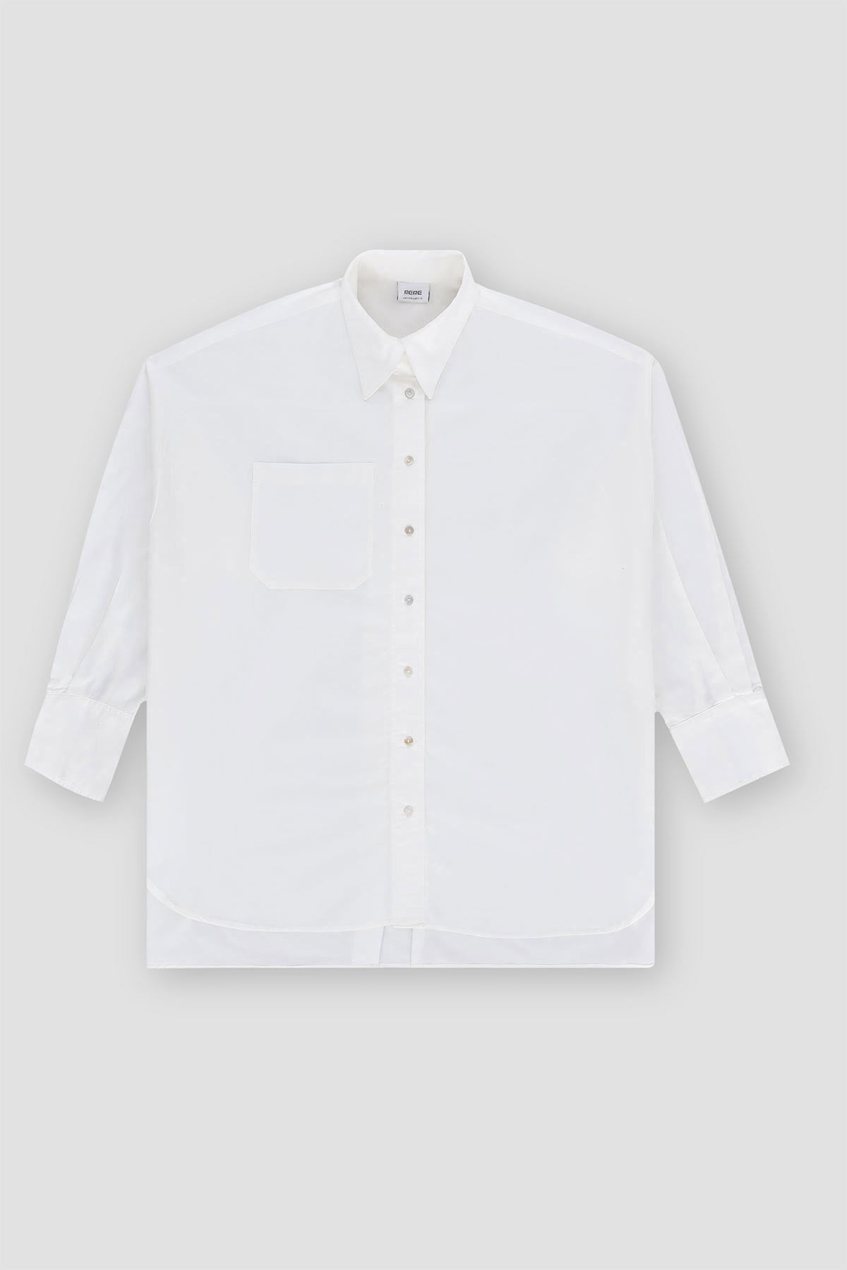 Solid Drop Cut Shirt For Women - White