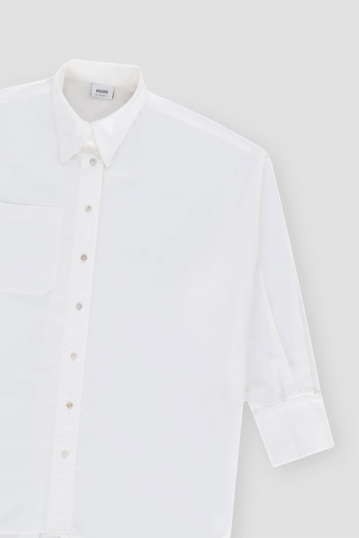 Solid Drop Cut Shirt For Women - White