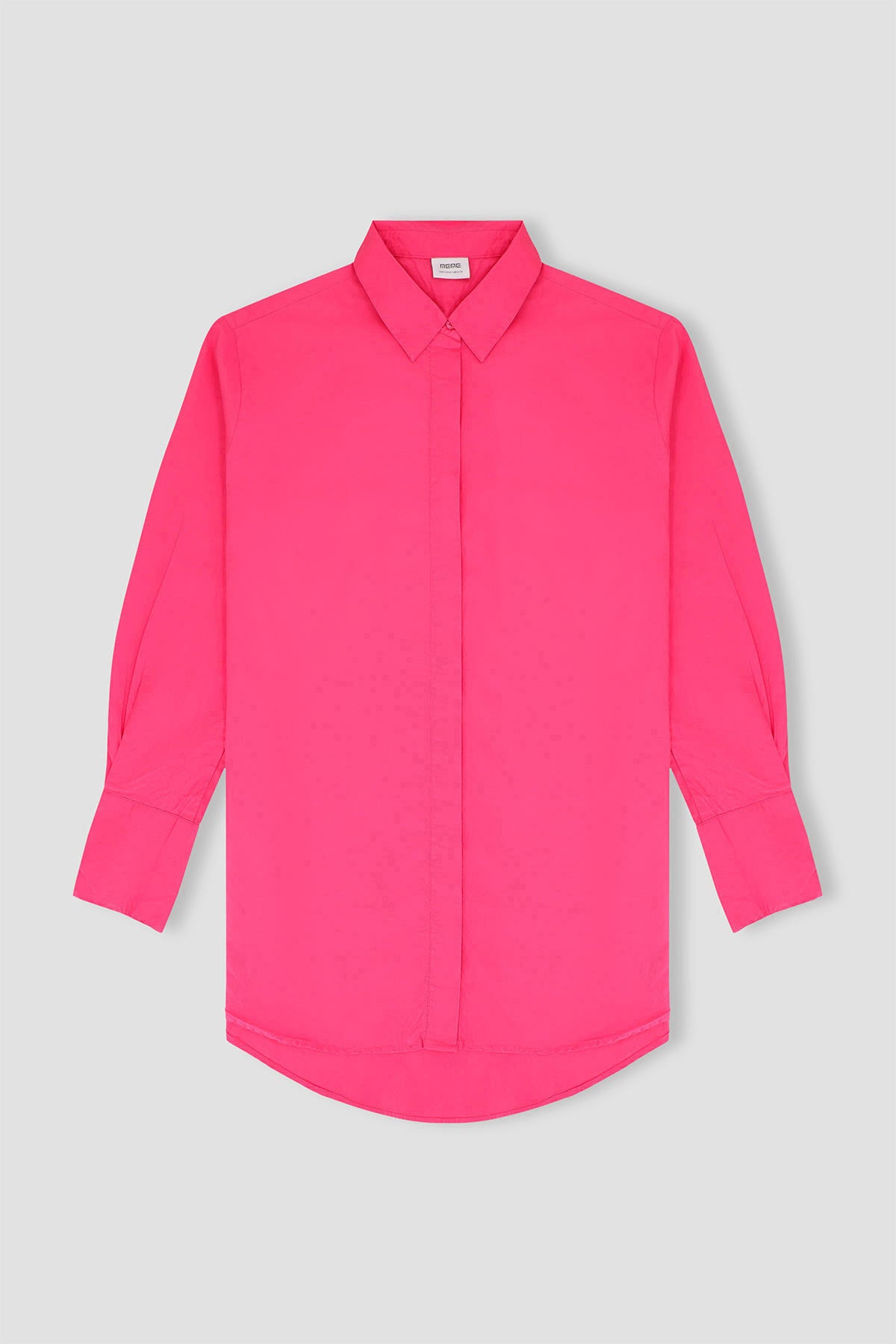 Solid Drop Cut Concealed placket Shirt For Women - Pink