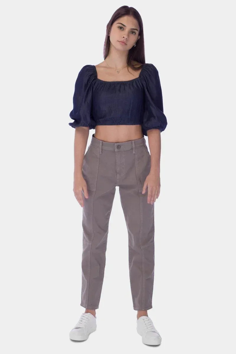 Slouchy Trouser For Women - Olive - MEME