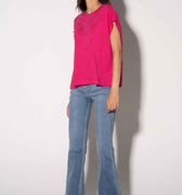 Printed T-Shirt For Women - Pink - MEME