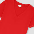 Women Solid V Neck 