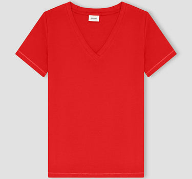 Women Solid V Neck 