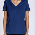 Women Solid V neck 