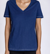 Women Solid V neck 