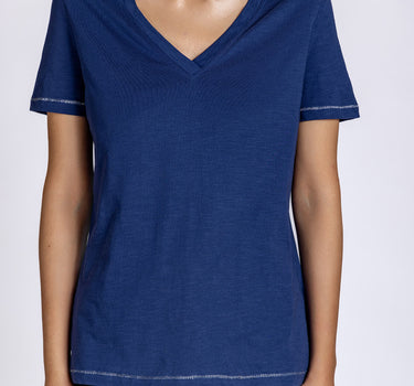 Women Solid V neck 