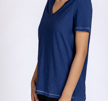 Women Solid V neck 