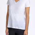 Women Solid V neck 