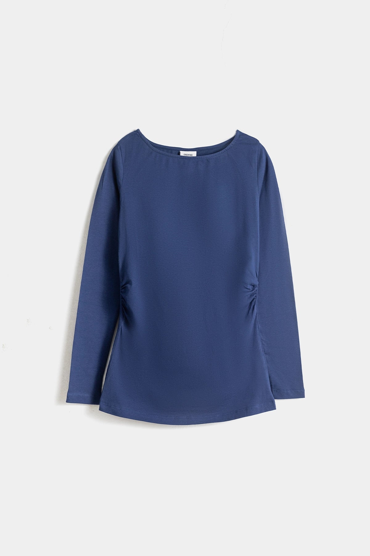 Classic Round Neck Solid T-Shirt For Women-Naval Academy