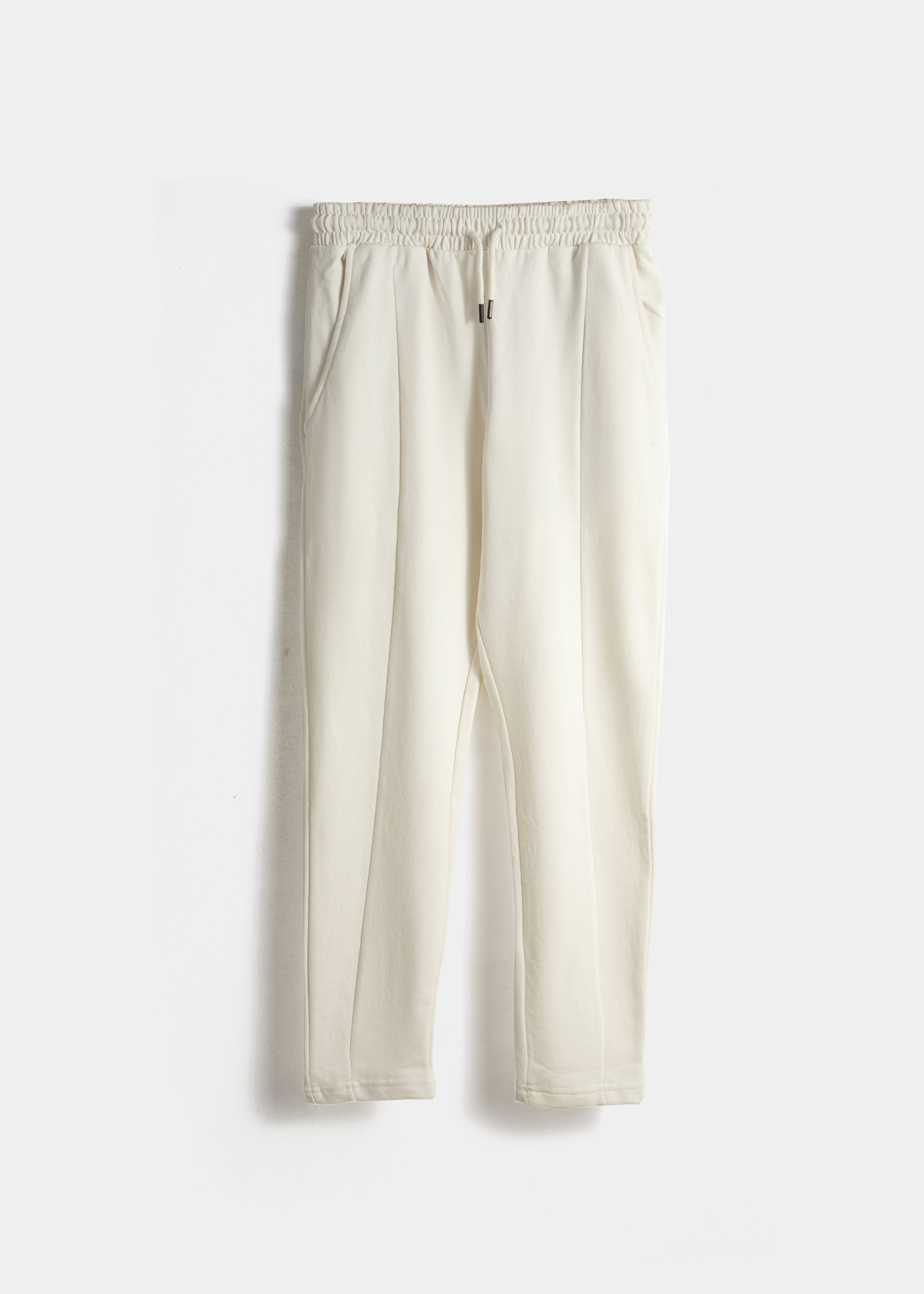 Solid Jogger Trouser For Women-  Ecru