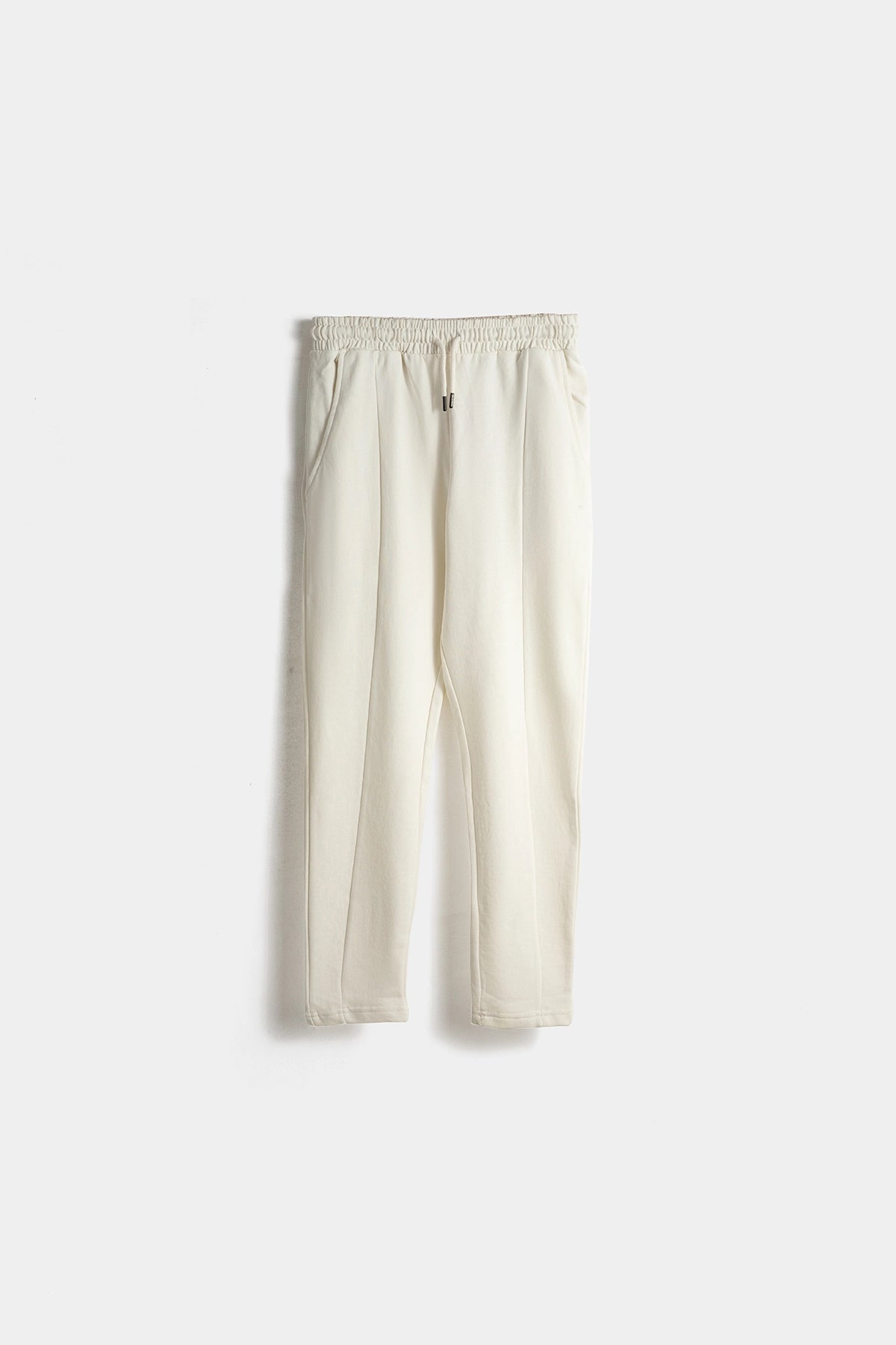 Solid Jogger Pant For Women-  Ecru