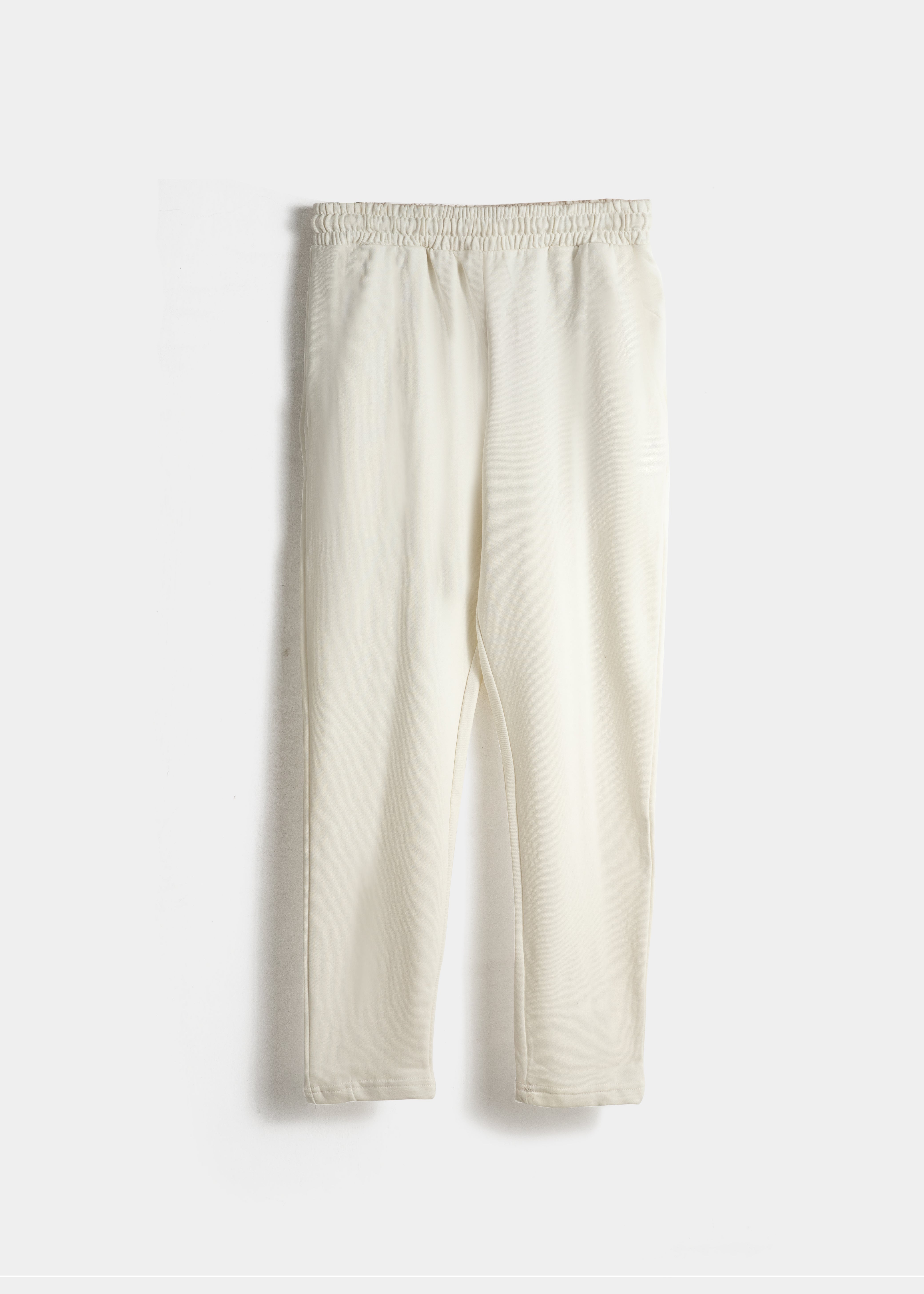 Solid Jogger Trouser For Women-  Ecru