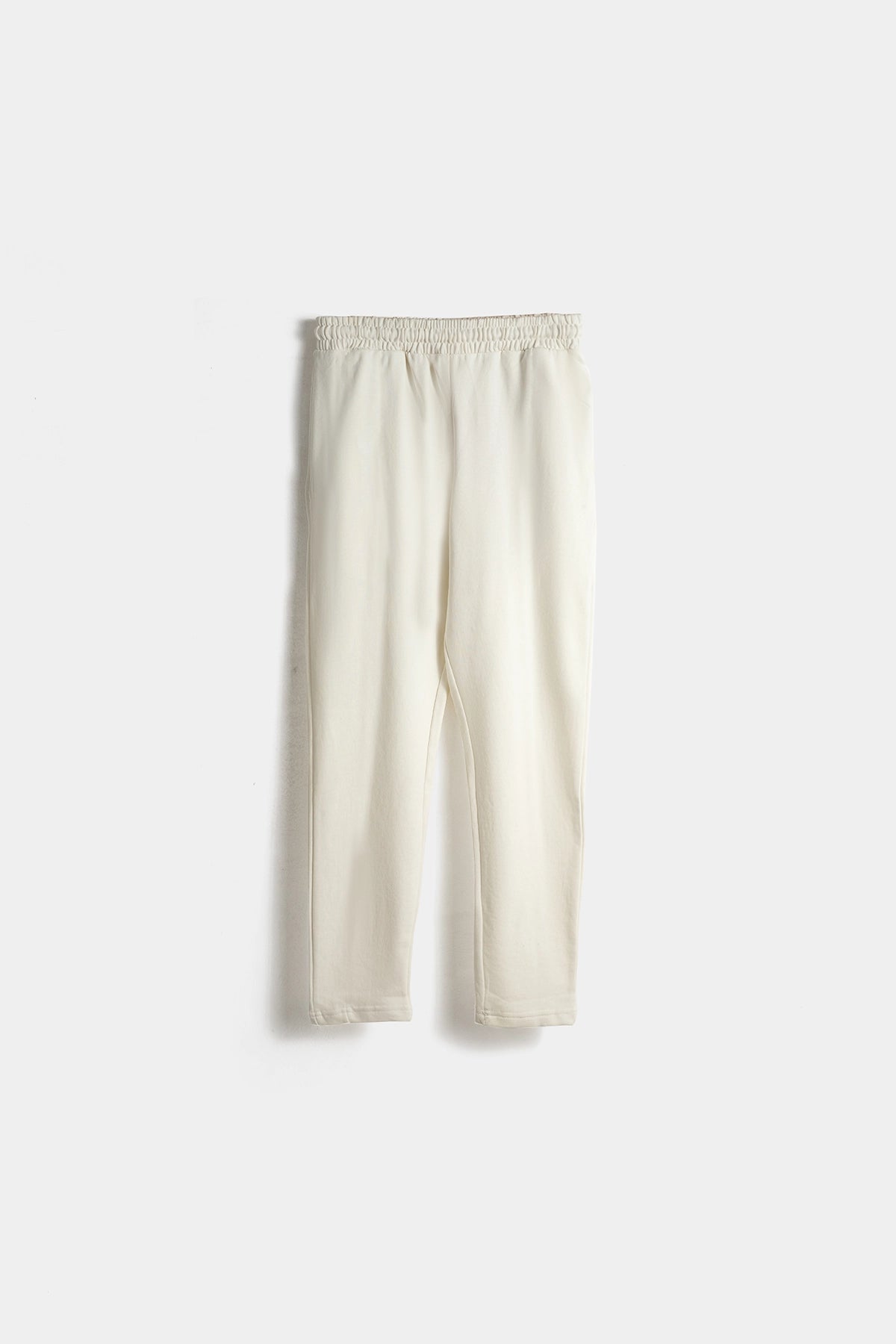 Solid Jogger Pant For Women-  Ecru