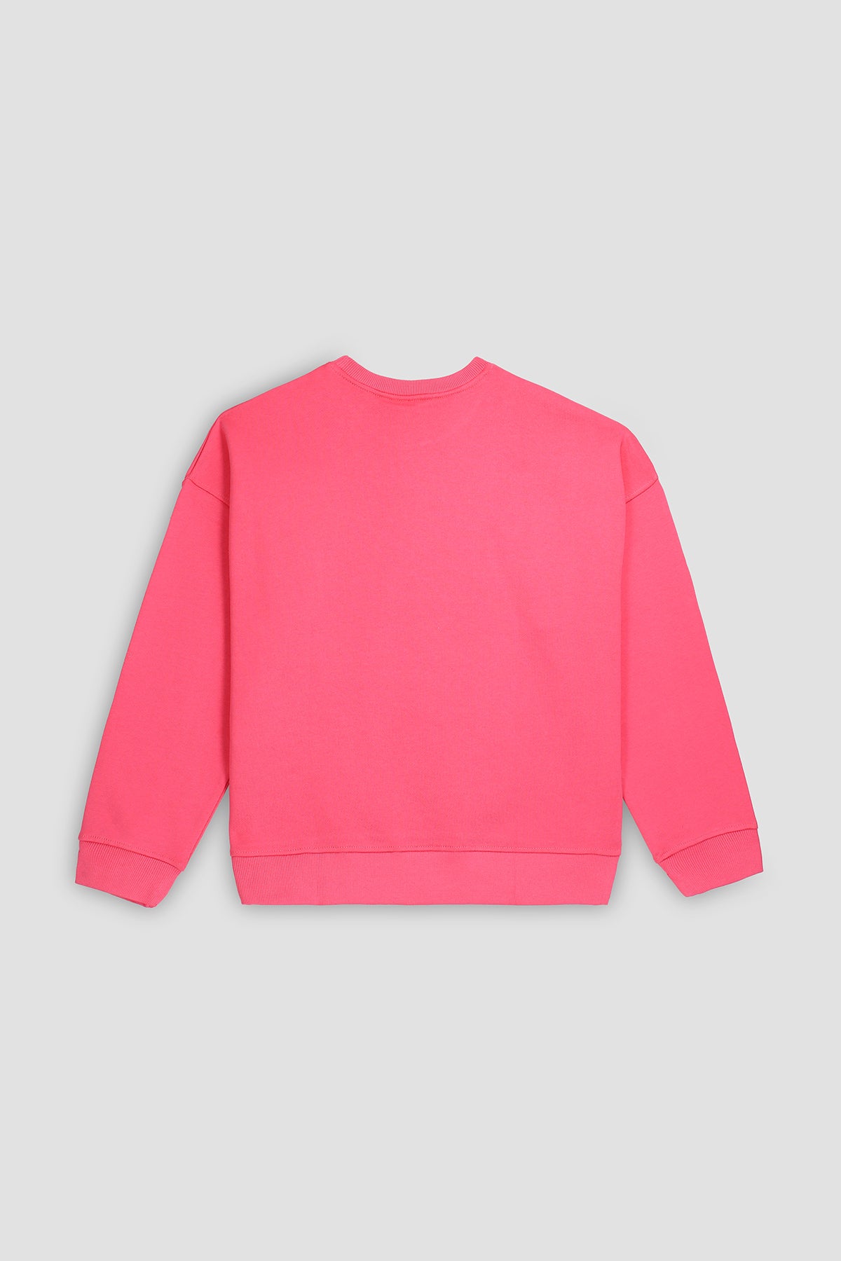 Printed Sweatshirt For Women - HOT PINK