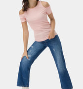Solid T-Shirt For Women - Pink - MEME