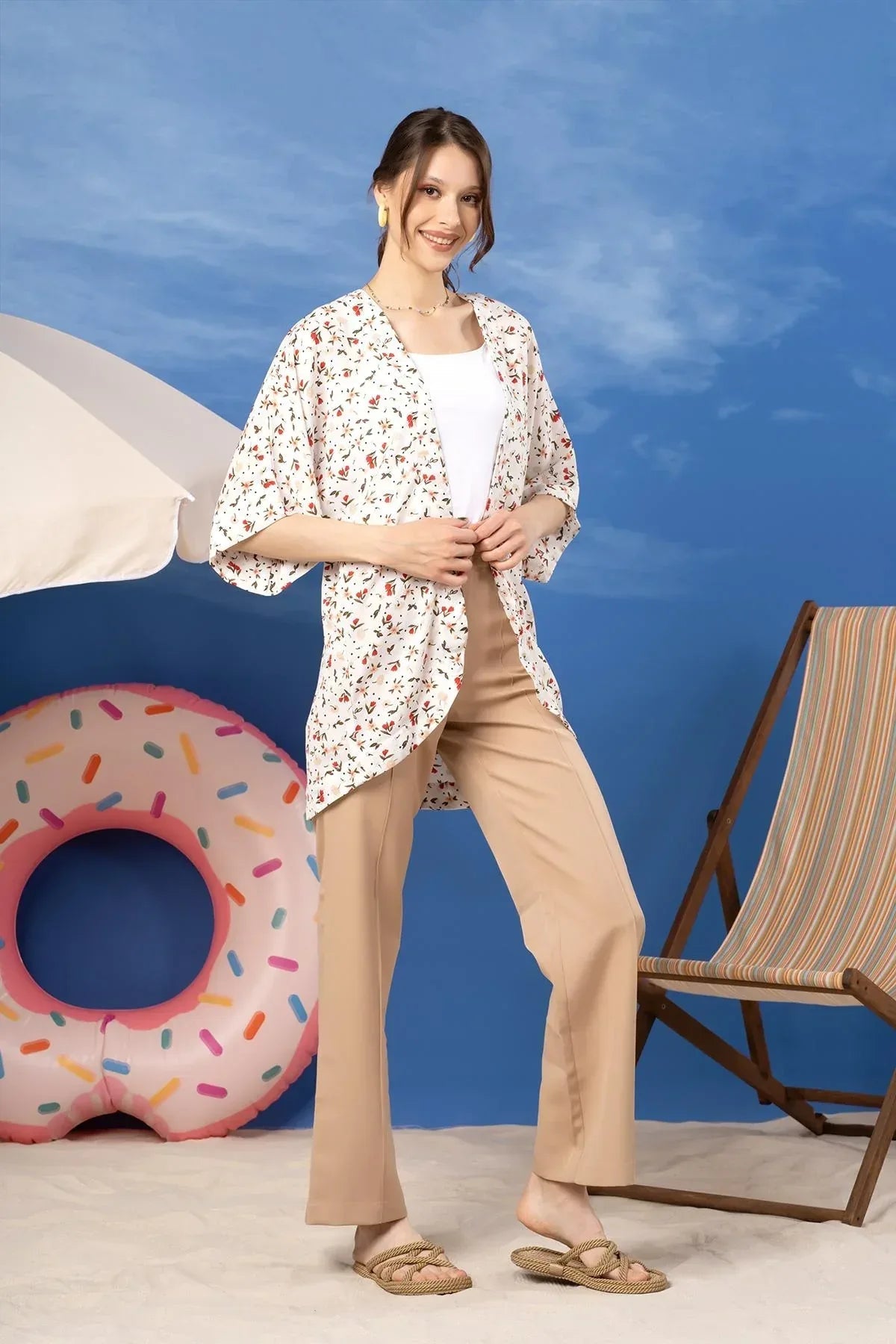 Printed Shirt For Women - White - MEME