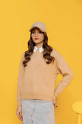 Women's Solid Pullover Sweater