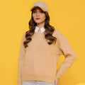 Women's Solid Pullover Sweater 