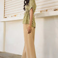 Printed Dress For Women - Green - MEME