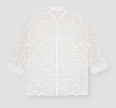 Women Embroidered Organza Shirt 