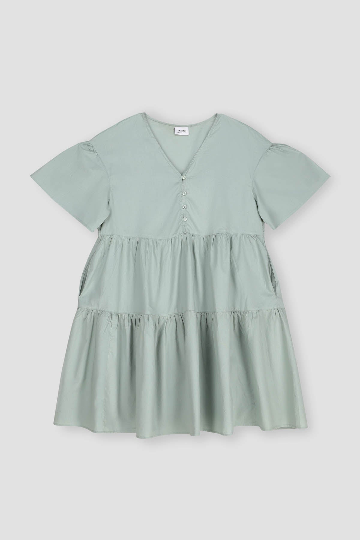 Solid Frill Dress 